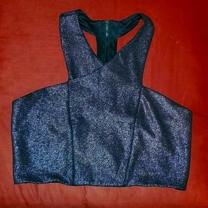 Express Criss Cross Crop Top